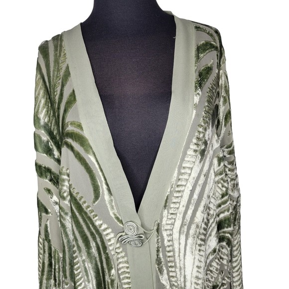 MARIAN CLAYDEN Silk Semi-Sheer Kimono Jacket - Picture 2 of 13